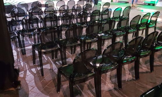 elizabeth czarne przezroczyste krzesla eventowe warszawa 2