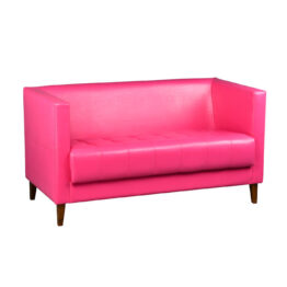 wynajem sof sofa rozowa skorzana mio duo pink