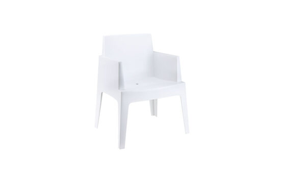 krzeslo ogrodowe eventowe biale BOX White wynajem krzesel Amadeo