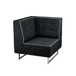 sofa pure corner tapicerowana czarna modulowa wynajem amadeo