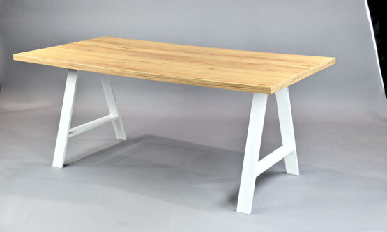 stol rustykalny drewniany aries white oak wynajem